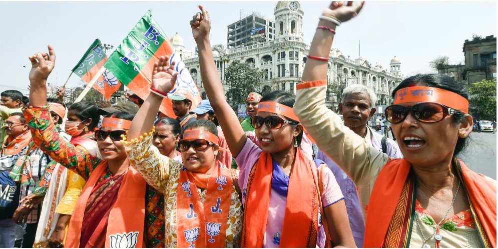 Will bring “Asol Poribortan” if voted to power, PM Modi said at Kolkata’s Brigade Ground on Sunday. He also said that the BJP has Bengal in its DNA.