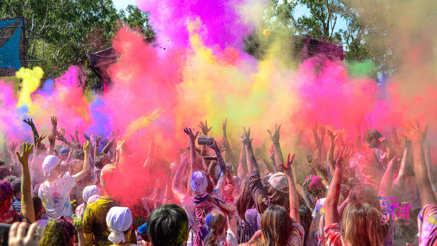 Today marks the start of Holi, a Hindu celebration known as the festival of colours.Revellers throw brightly coloured powder and water balloons at each other on the streets as part of the festivities, as well as singing, dancing and gathering around bonfires.In India the festival is held over two days. On the first, families pray and sing and dance around a bonfire which symbolises cleansing. On the second day, participants take to the streets to douse each other with coloured powder while firing water pistols and throwing water balloons.The coloured powders, known as gulal, were traditionally made from natural sources like turmeric and indigo and believed to have healing properties.Now they are typically made from synthetic materials and are coloured bright yellow, pink, green, red, blue and various colours of the rainbow.